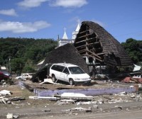 Tsunami aux Samoa - photo de Paris Match