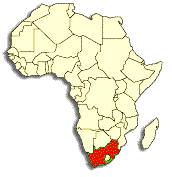 Carte de l'Afrique du Sud