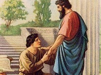 Onésime apporte à Philémon la lettre de Paul