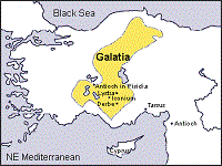 carte de la Galatie