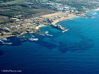 Vue aérienne du port de l'ancienne Césarée