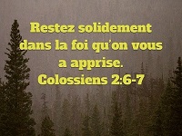 Colossiens 2,6-7