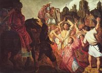 Lapidation de saint Étienne - peinture de Rembrandt