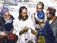Jésus avec des pharisiens