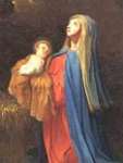 La Vierge Marie offre l'enfant Jsus au Pre