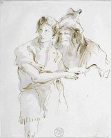 Le Viellard et l'adolescent par Giambattista Tiepolo 1696-1770