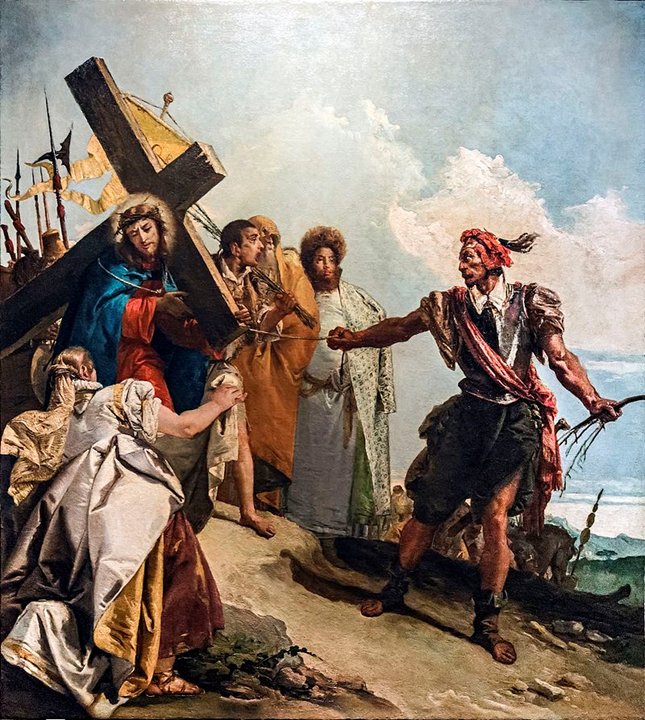 Véronique essuie le visage de Jésus