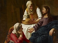 Jésus dans la maison de Marthe et Marie