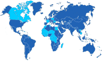 carte de la Francophonie