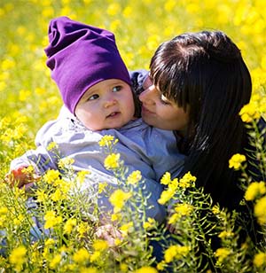 Une mère et son enfant