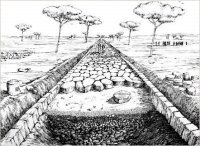 technique de construction d'une voie romaine