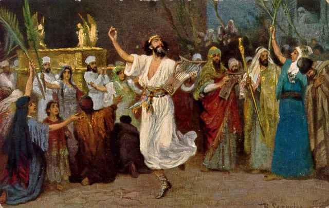 David dansant devant l'arche