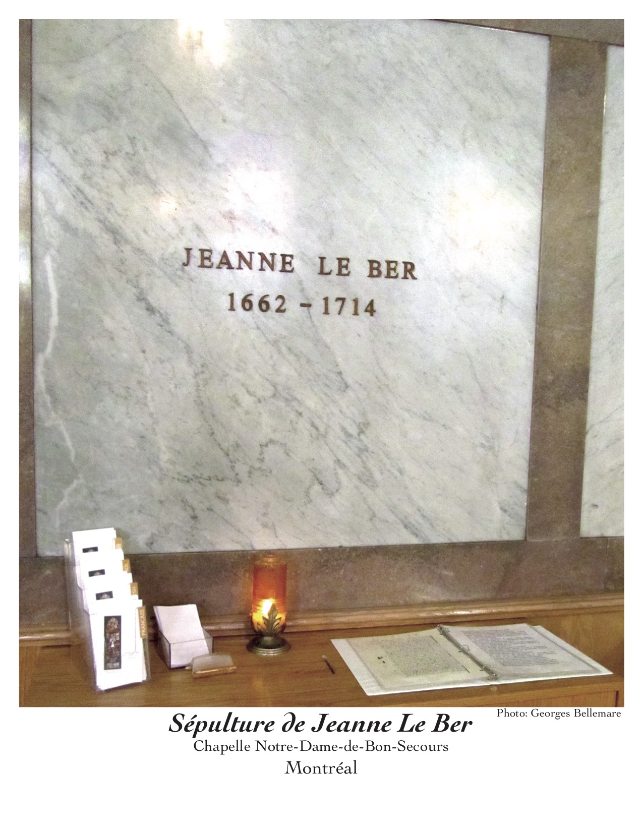 pierre tombale de Jeanne Le Ber